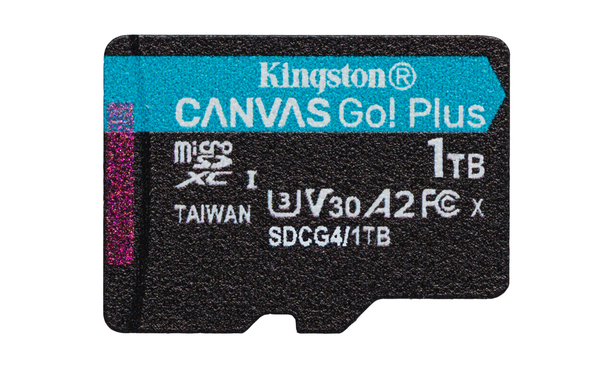 Kingston 1TB microSDXC Canvas Go Plus Gen4 200MB/s A2 U3 V30 Card + Adapter, image 2