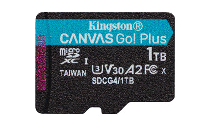 Kingston 1TB microSDXC Canvas Go Plus Gen4 200MB/s A2 U3 V30 Card + Adapter, image 2