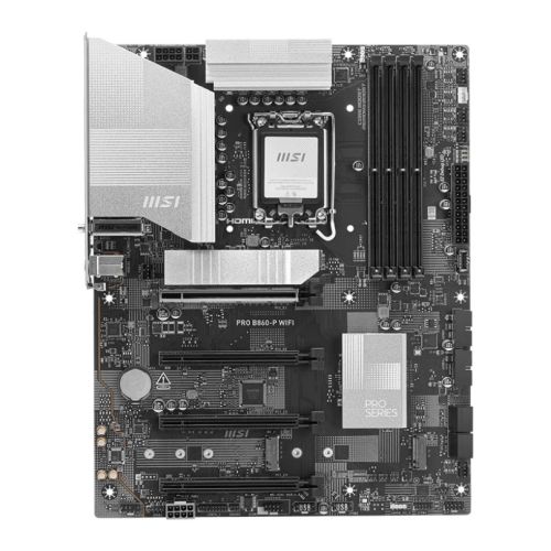 MSI PRO B860-P WIFI, Intel B860, 1851, ATX, 4 DDR5, HDMI, DP, TB4, Wi-Fi 7, 5G LAN, 3x M.2