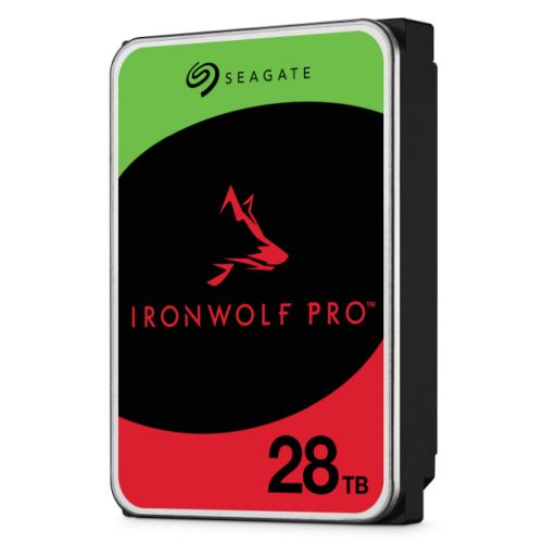 Seagate 3.5", 28TB, SATA3, IronWolf Pro NAS Hard Drive, 7200RPM, 512MB Cache, CMR, OEM