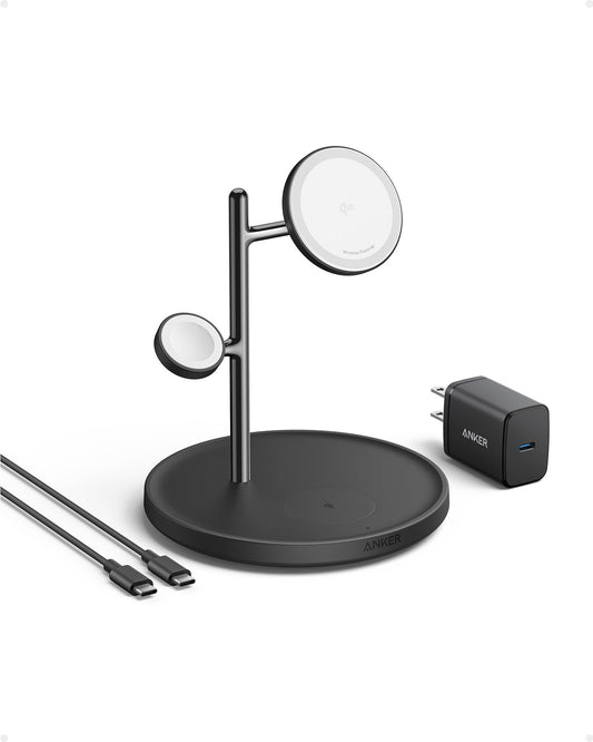 Anker B25M3212 mobile device charger Headphones, Mobile phone, Other, Smartwatch Black, White USB Indoor