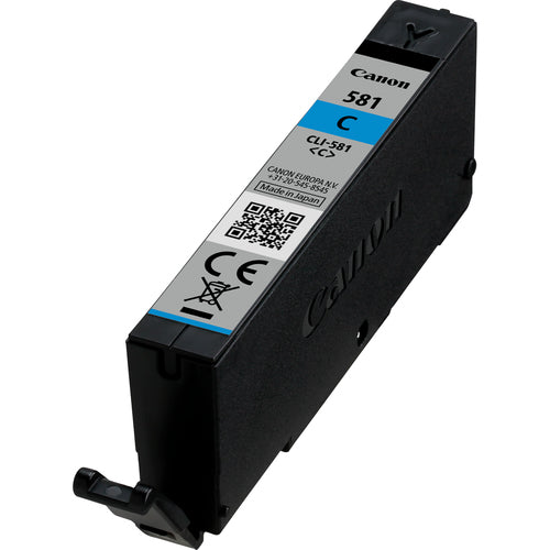 Canon CLI-581C Genuine Cyan Ink Cartridge, 250 Pages