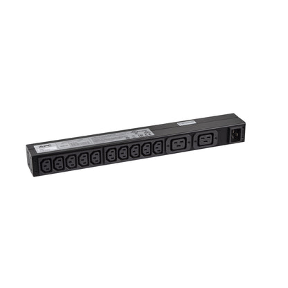 APC RACK PDU BASIC 1 U 16A 230V Power Distribution Unit (PDU) 12 AC outlet(s) 0U/1U Black, image 2