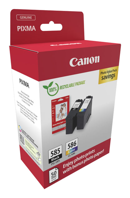 Canon PG-585 Genuine 4-Colour Ink Multipack, image 2