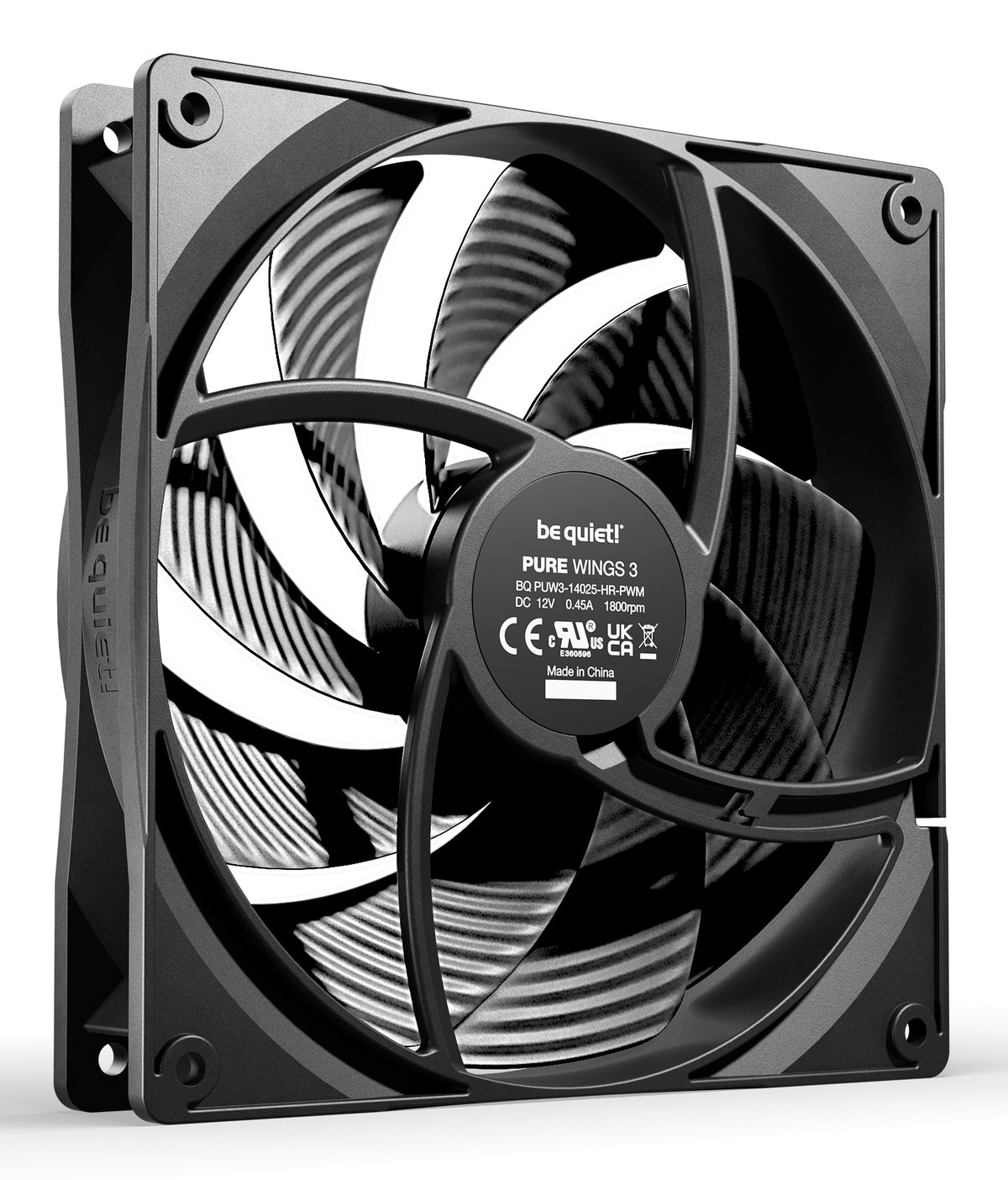 be quiet! Pure Wings 3 140mm PWM high-speed Computer case Fan 14 cm Black, image 2