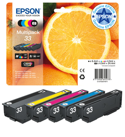 Epson 33 Genuine 4-Colour Ink Multipack, image 2