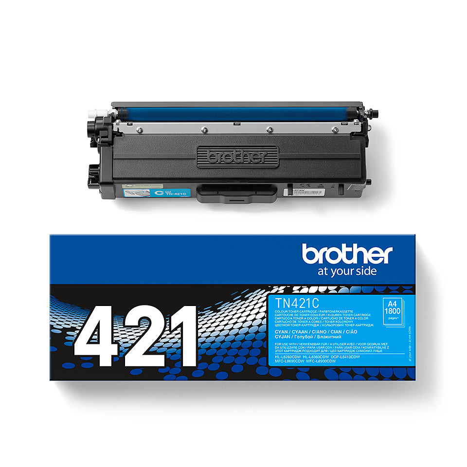 Brother TN-421C Genuine Cyan Toner Cartridge, image 2