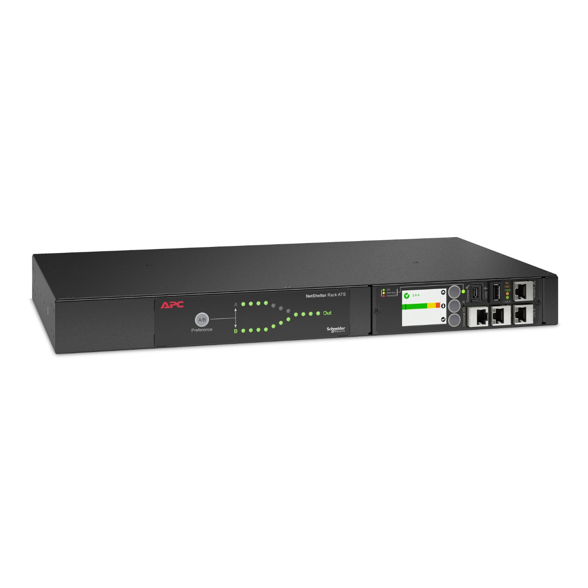 APC Automatic Transfer Switch AP4423A - (8x) C13 + (1x) C19, 3680W, Rack mountable, 1U, image 4