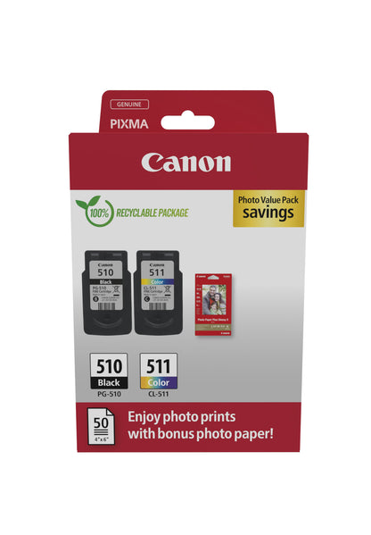 Canon 2970B017 Genuine 4-Colour Ink Multipack