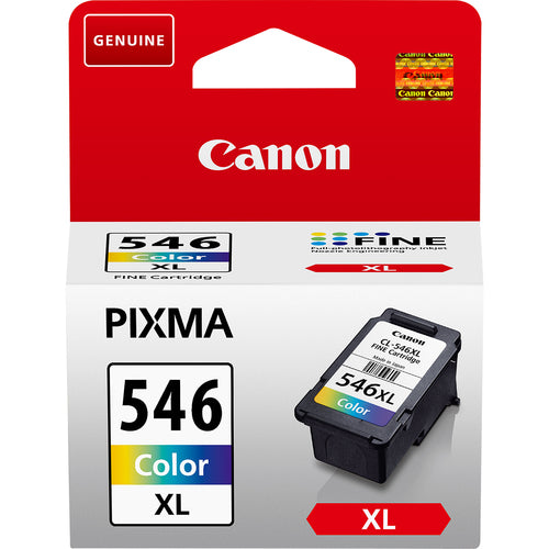 Canon 546XL Genuine 3-Colour High-Yield Ink Multipack, 300 Pages