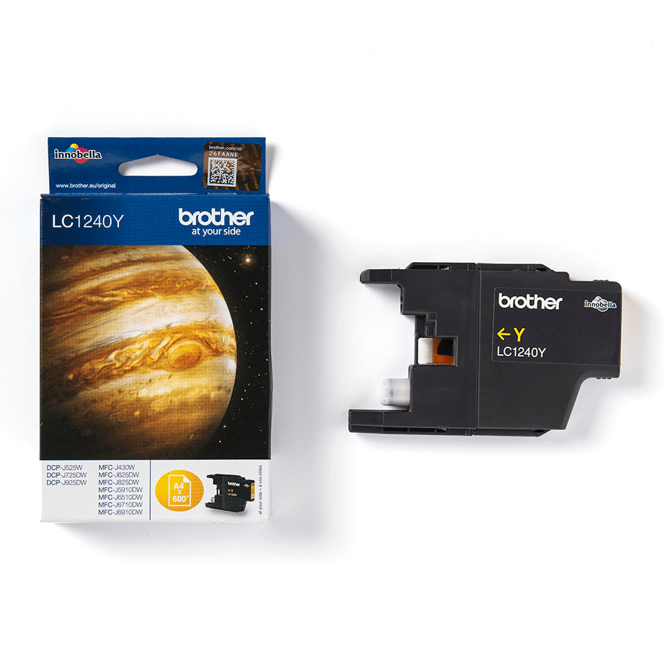 Brother LC-1240Y Genuine Yellow Ink Cartridge, image 3