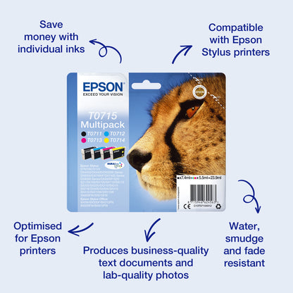 Epson T0713 Genuine Magenta Ink Cartridge, image 2