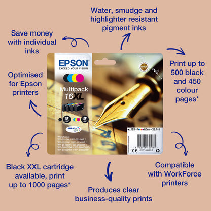 Epson 16 Genuine 4-Colour Ink Multipack, image 2