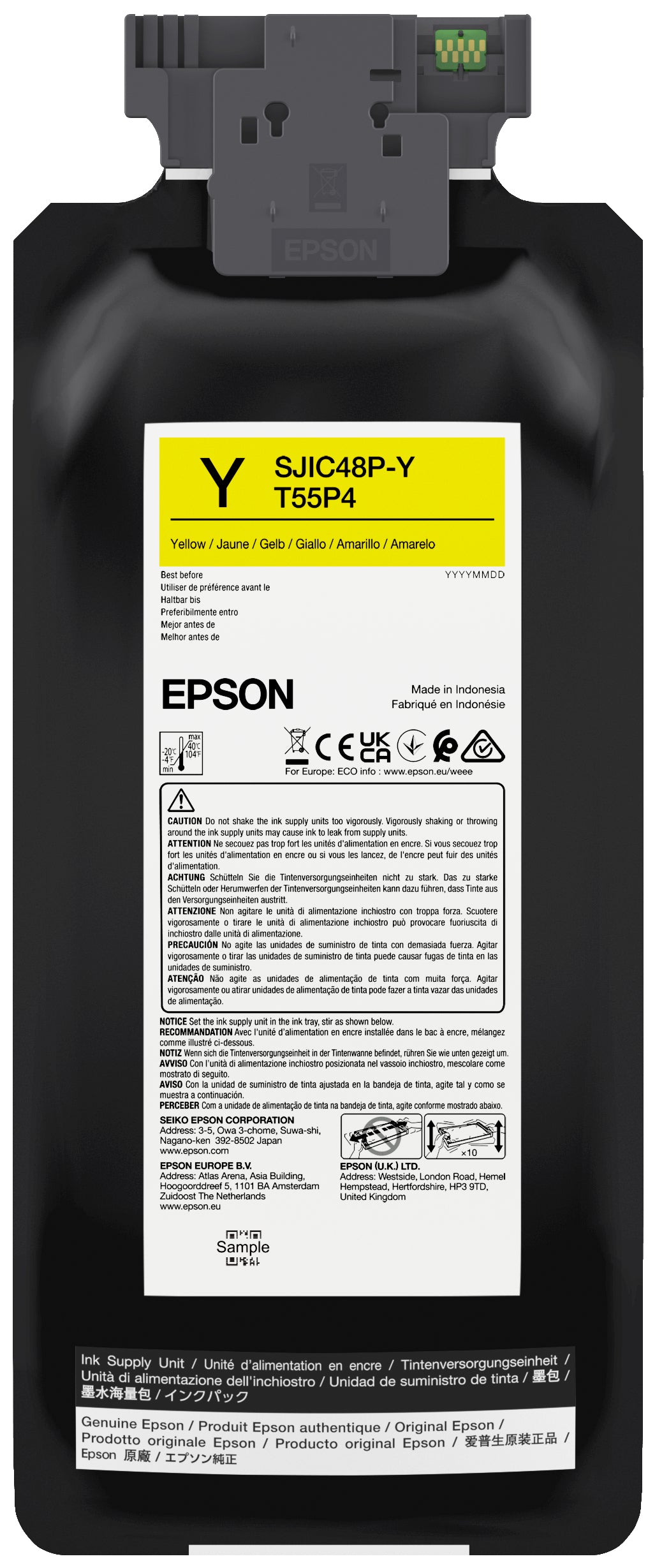Epson SJIC48P Genuine Yellow Ink Cartridge