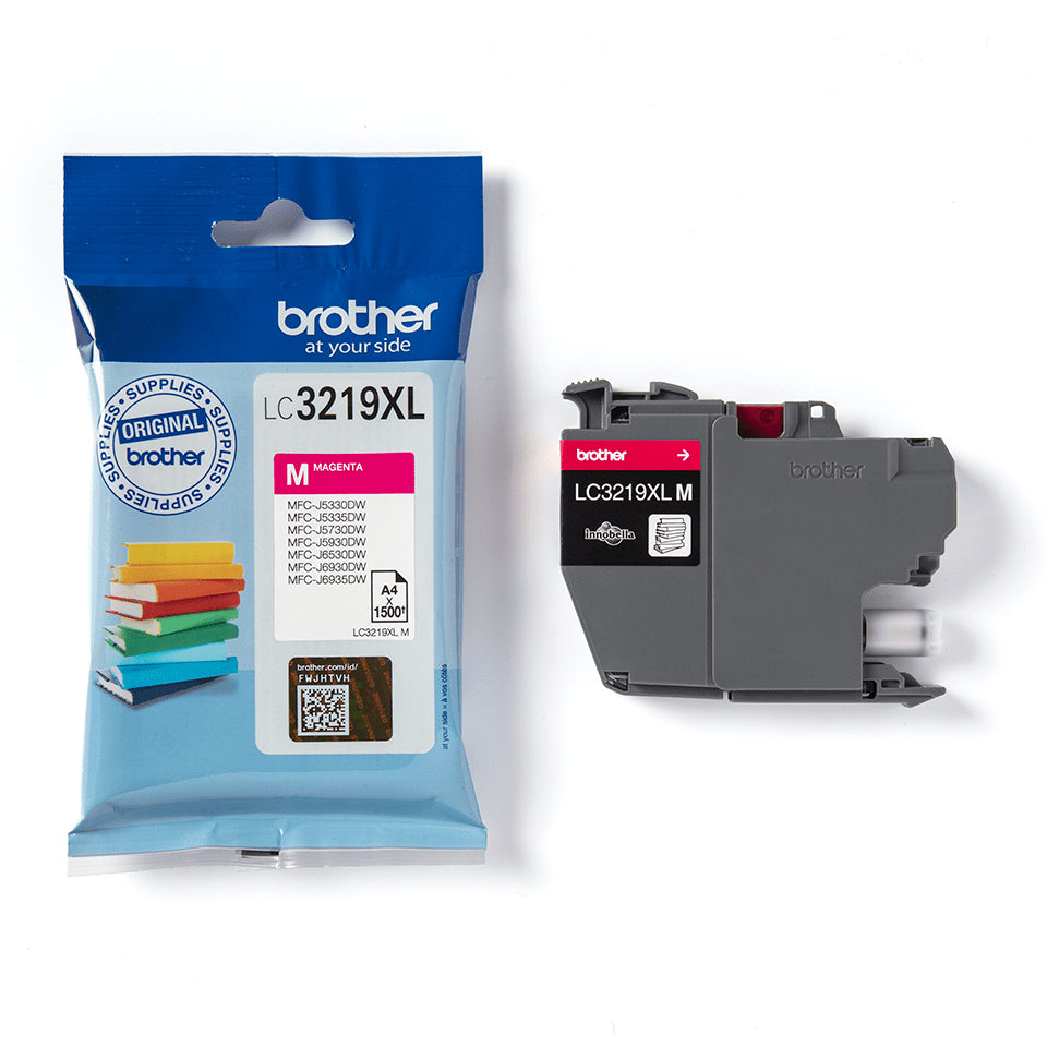 Brother LC-3219XLM Genuine Magenta High-Yield Ink Cartridge, 1,500 Pages, image 3
