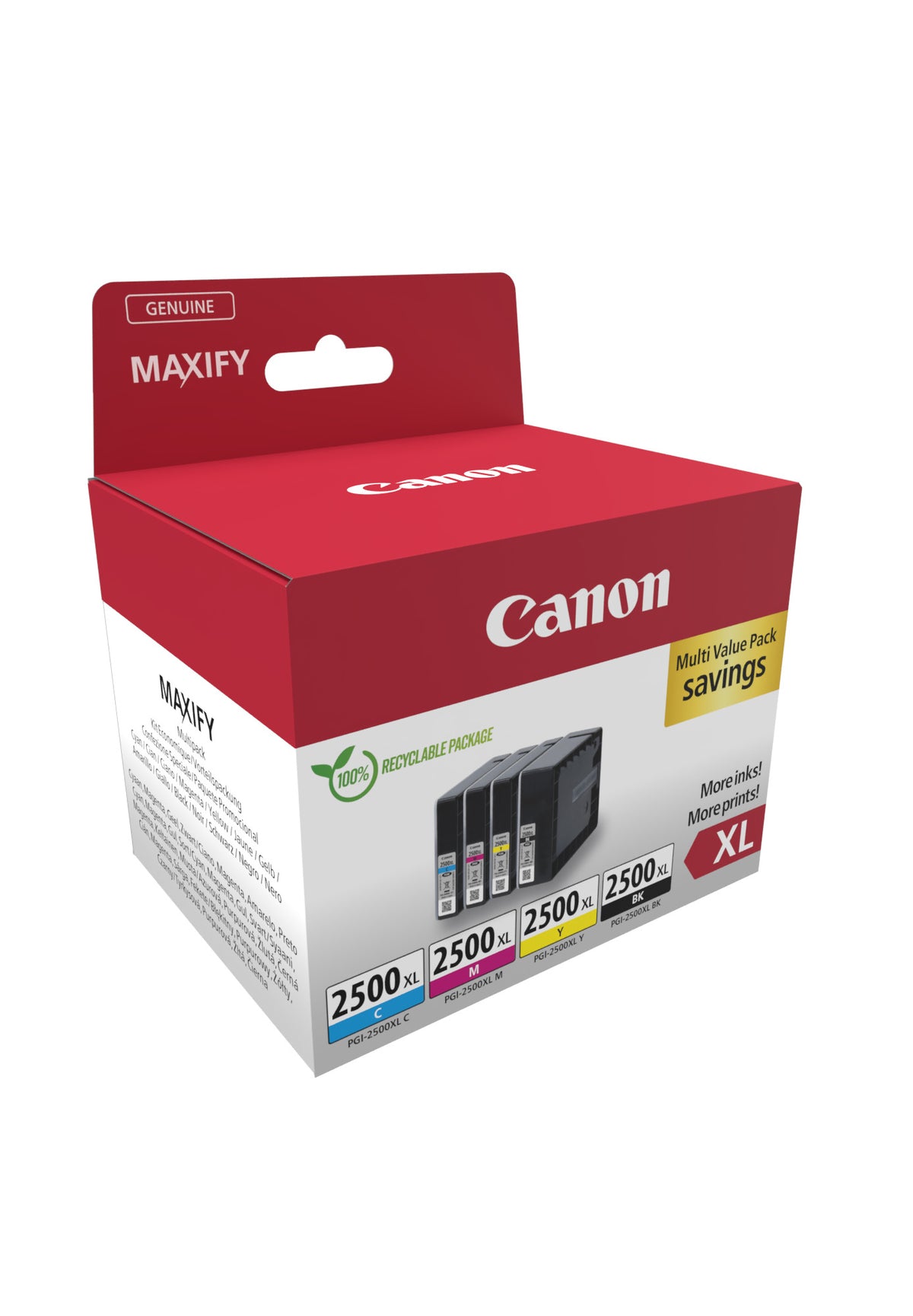 Canon 9254B010 Genuine 4-Colour High-Yield Ink Multipack, image 2