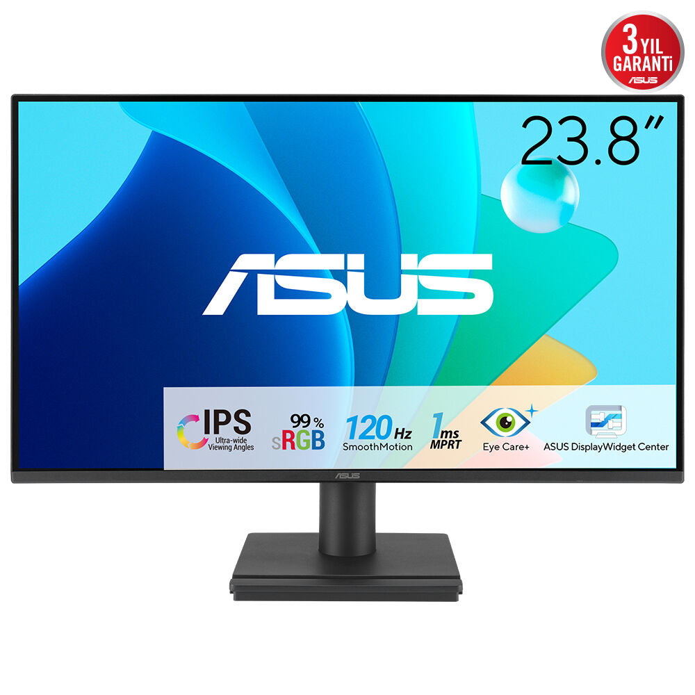 Asus 23.8" Frameless Eye Care Gaming Monitor (VA249HG), IPS, 1920 x 1080, 1ms, 120Hz, Adaptive-Sync, VESA
