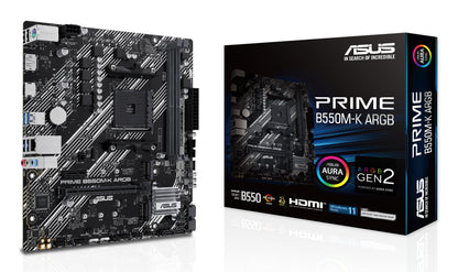 ASUS PRIME B550M-K ARGB AMD B550 Socket AM4 micro ATX