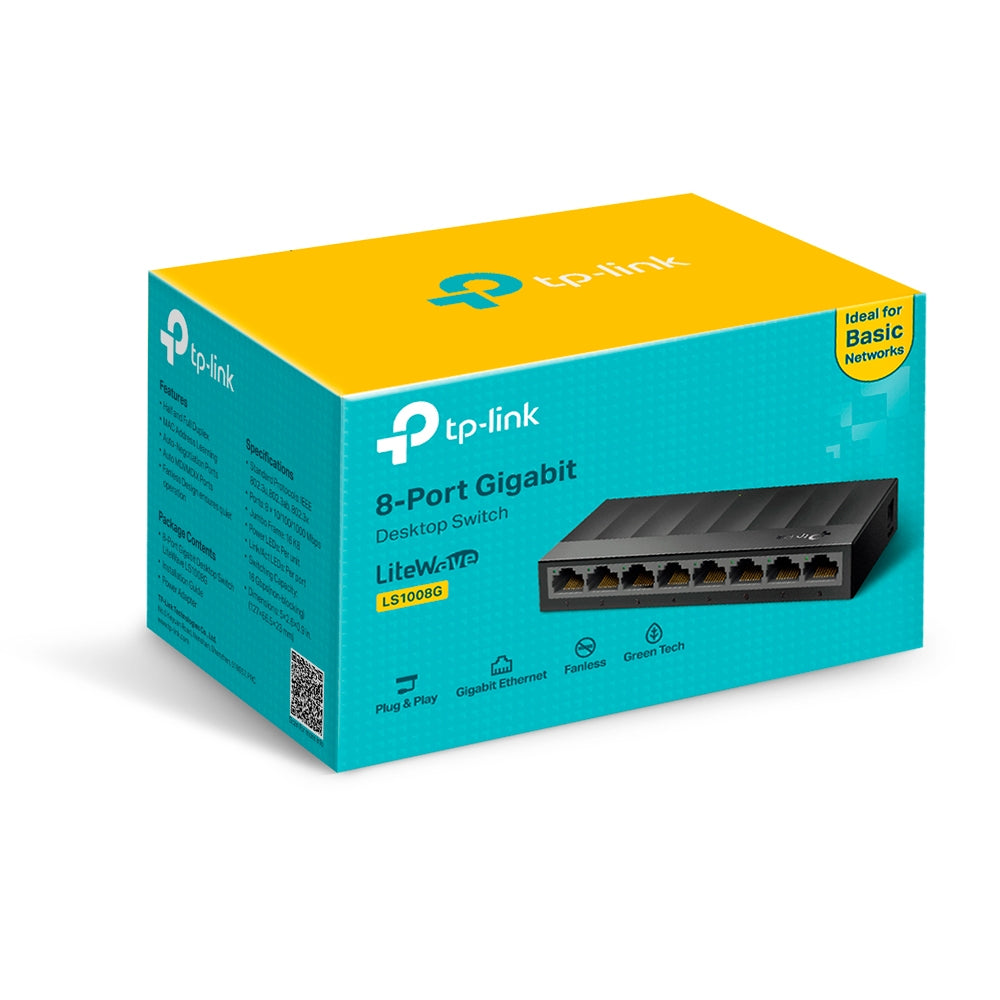 TP-Link LS1008G 8-Port Gigabit Unmanaged Switch, image 5