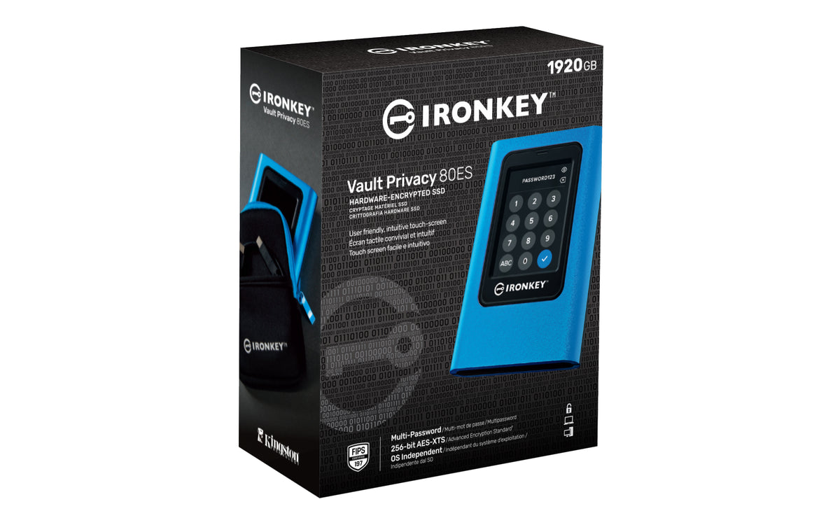 Kingston IronKey Vault Privacy 80 XTS-AES 256-bit Encrypted 1.92TB USB 3.2 Gen 1 External, image 5