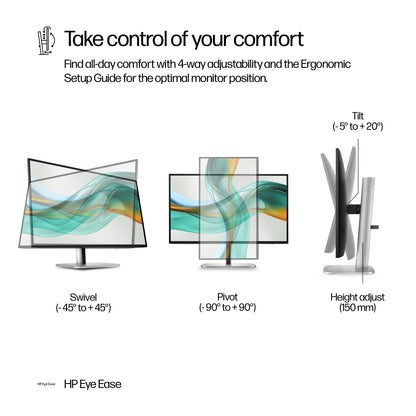 HP Series 5 Pro 27 inch QHD USB-C Monitor - 527pu 27" QHD IPS Monitor, 100Hz, USB-C, image 5