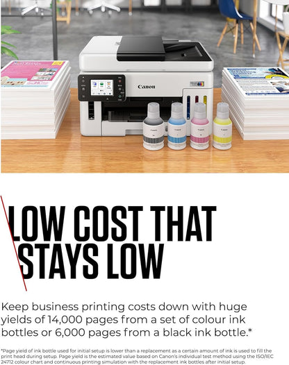 Canon MAXIFY GX6150 A4 Colour Inkjet Multifunction Printer, Duplex, Wi-Fi, image 4