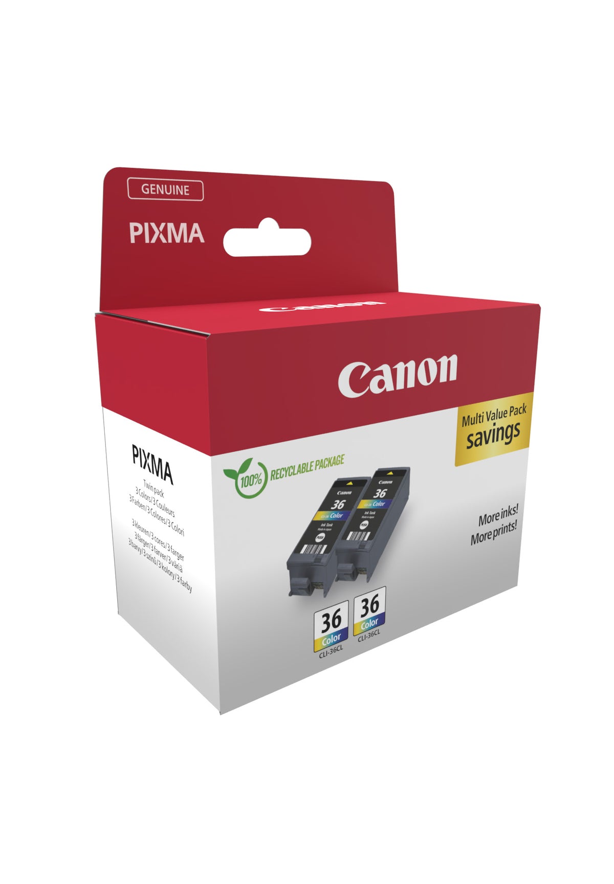 Canon 1511B025 Genuine 4-Colour Ink Multipack, image 2
