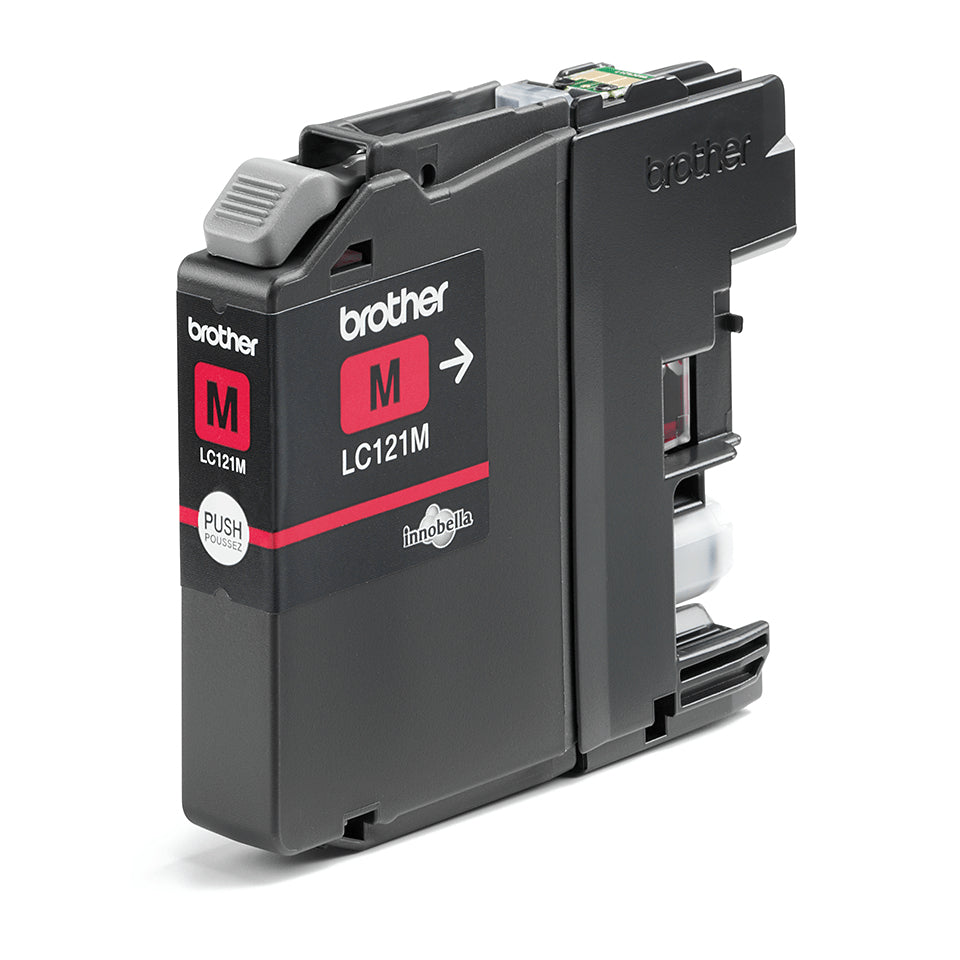 Brother LC-121M Genuine Magenta Ink Cartridge, 300 Pages, image 4