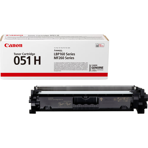 Canon 051H Genuine Black High-Yield Toner Cartridge, 4,100 Pages