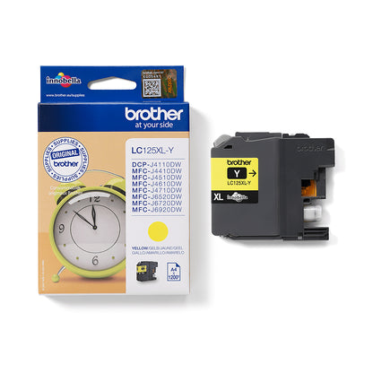 Brother LC-125XLY Genuine Yellow High-Yield Ink Cartridge, 1,200 Pages, image 4