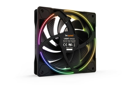 be quiet! Light Wings 120mm ARGB PWM High Speed Fan Black 3 Pack, image 4
