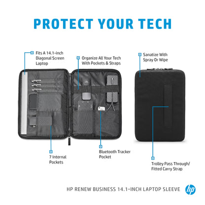 HP Renew Business 14.1" Laptop Sleeve, image 6