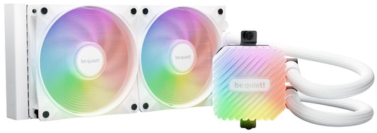 Be Quiet! Light Loop 240mm ARGB Liquid CPU Cooler, 2x Light Wings LX PWM Fans, ARGB Cooling Block, ARGB-PWM-Hub, White