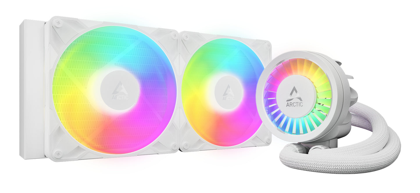 ARCTIC Liquid Freezer III Pro A-RGB 280mm Liquid CPU Cooler, P14 Pro PWM Fans & PWM Controlled Pump, White