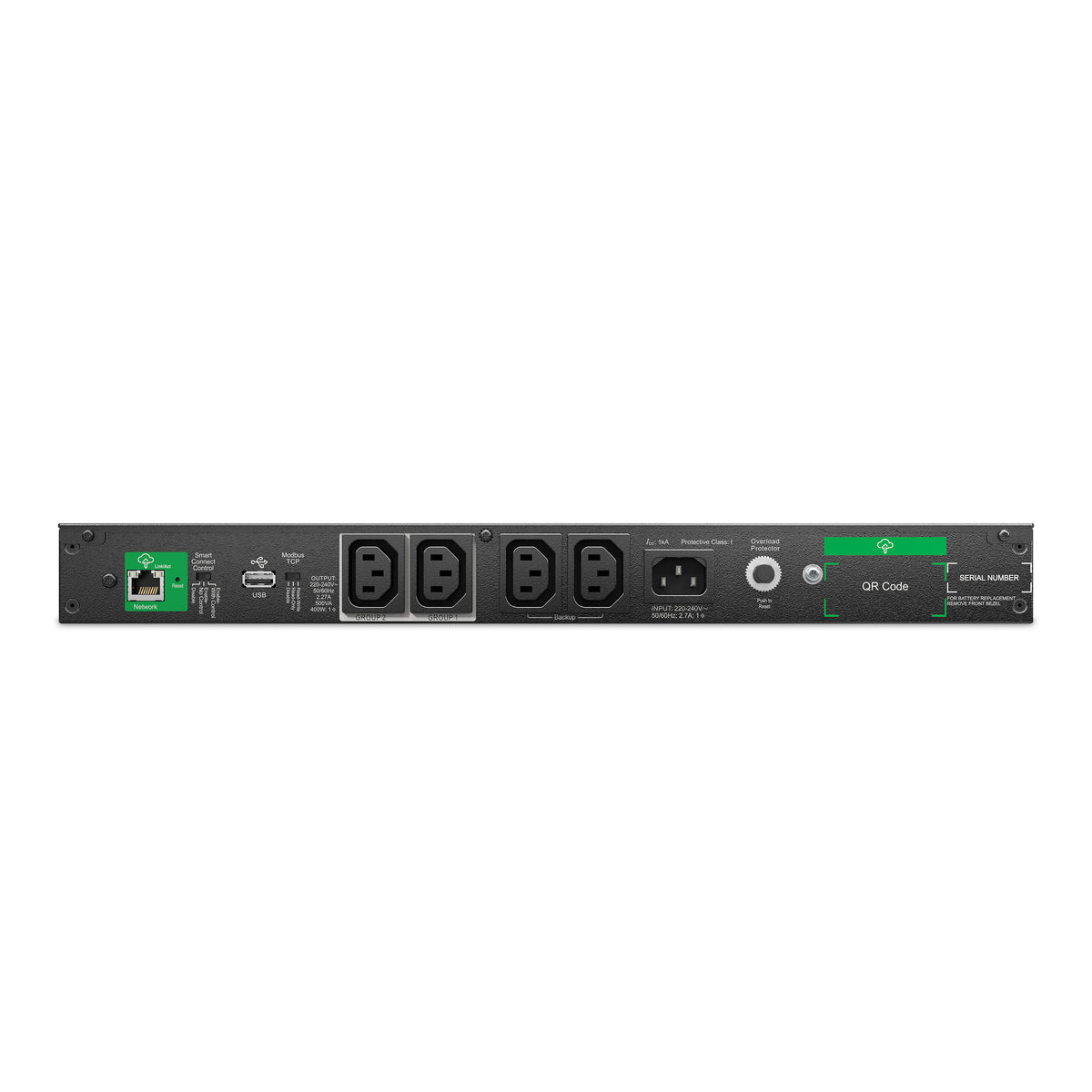 APC Smart-UPS SCL500RMI1UC 500VA/400W Line-Interactive UPS, 4 IEC C13, Rackmount, image 3