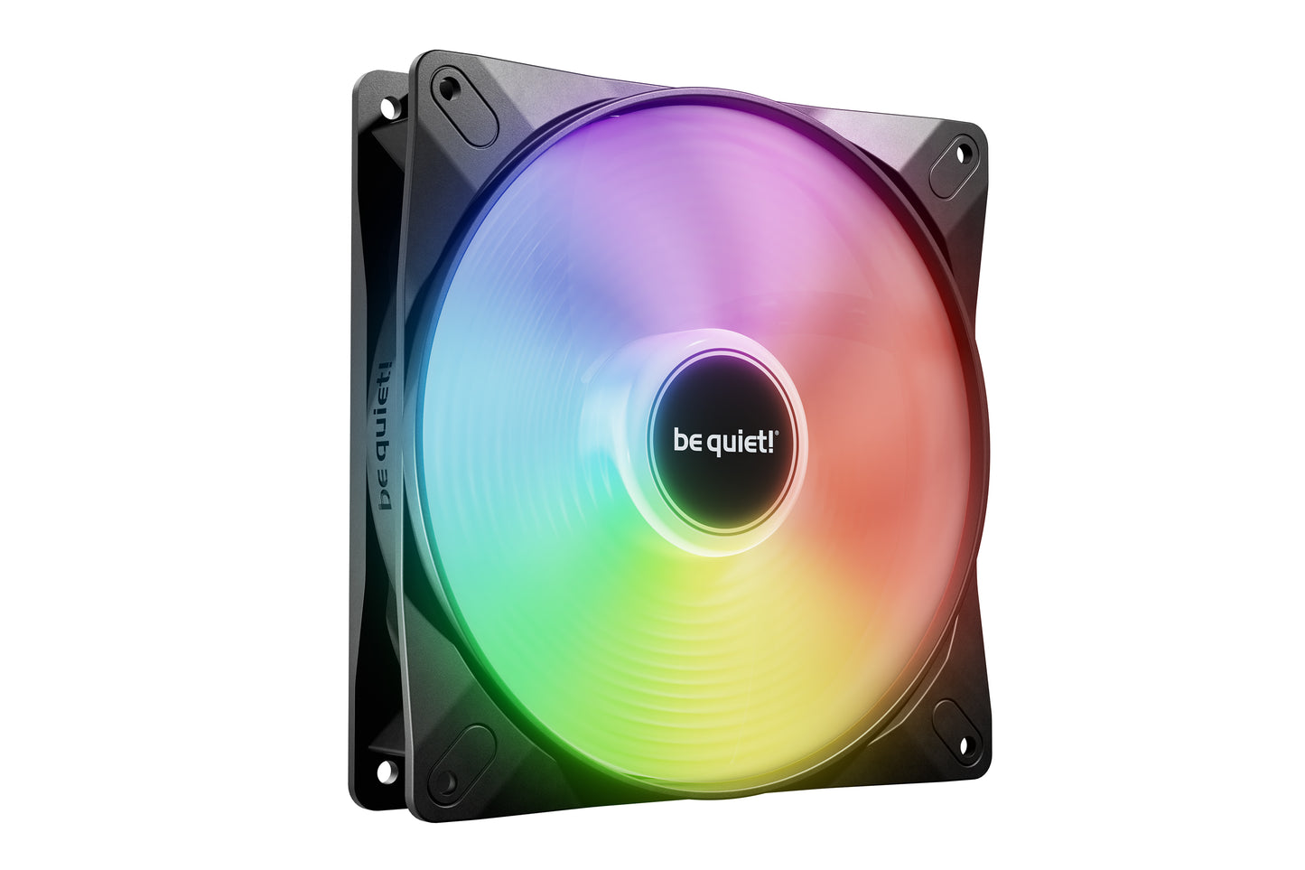 Be Quiet! (BL126) Light Wings LX 140mm PWM ARGB Case Fan, Rifle Bearing, Impeller w/ 16 LEDs, Daisy-Chain, Up to 1200 RPM, Black
