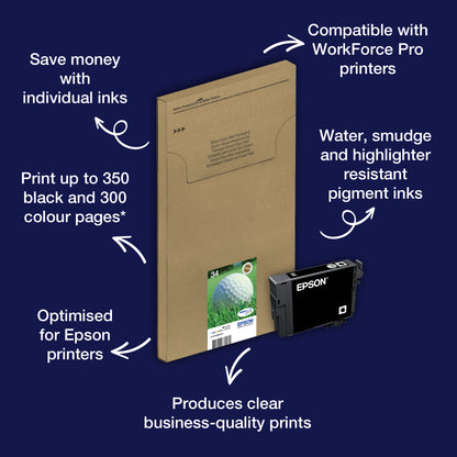 Epson 34 Genuine 4-Colour Ink Multipack, C13T34664510, image 2