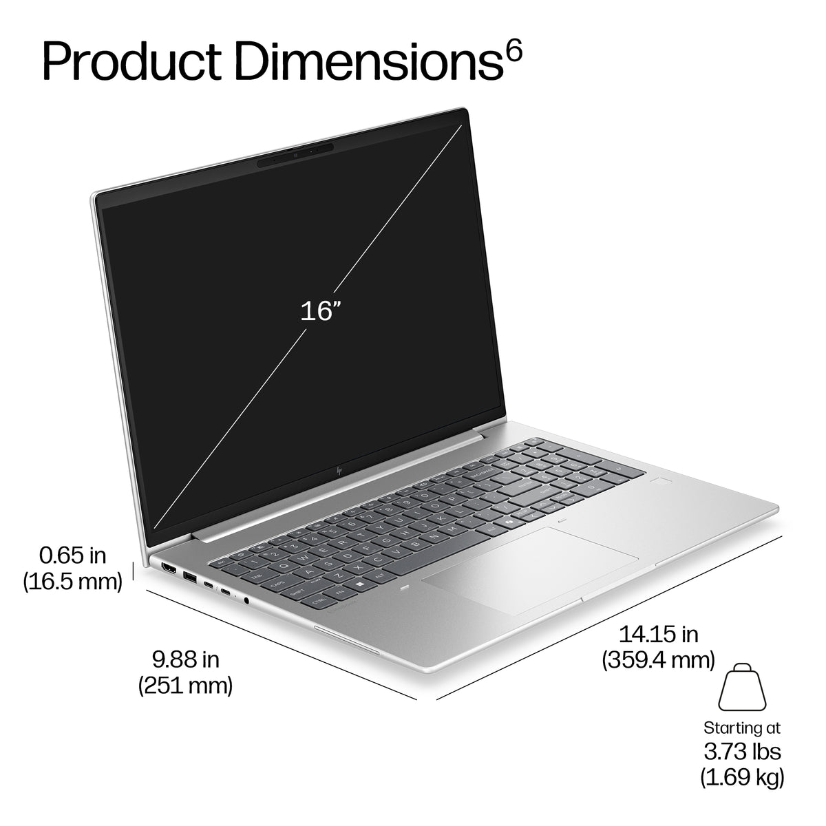 HP EliteBook 6 G2i 16" Laptop – Core 5 320, 16GB, 512GB SSD, image 5