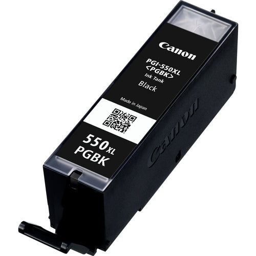 Canon PGI-550PGBK Genuine Black High-Yield Ink Cartridge, 500 Pages