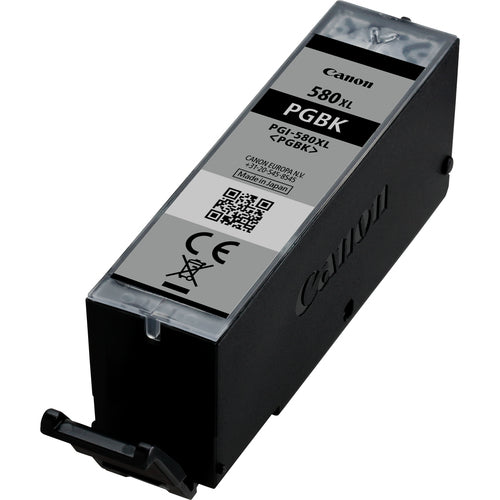 Canon 580XL Genuine Black High-Yield Ink Cartridge, 400 Pages