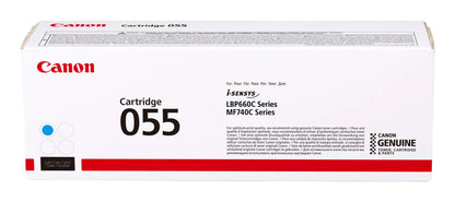 Canon 055 Genuine Cyan Toner Cartridge, 2,100 Pages, image 2