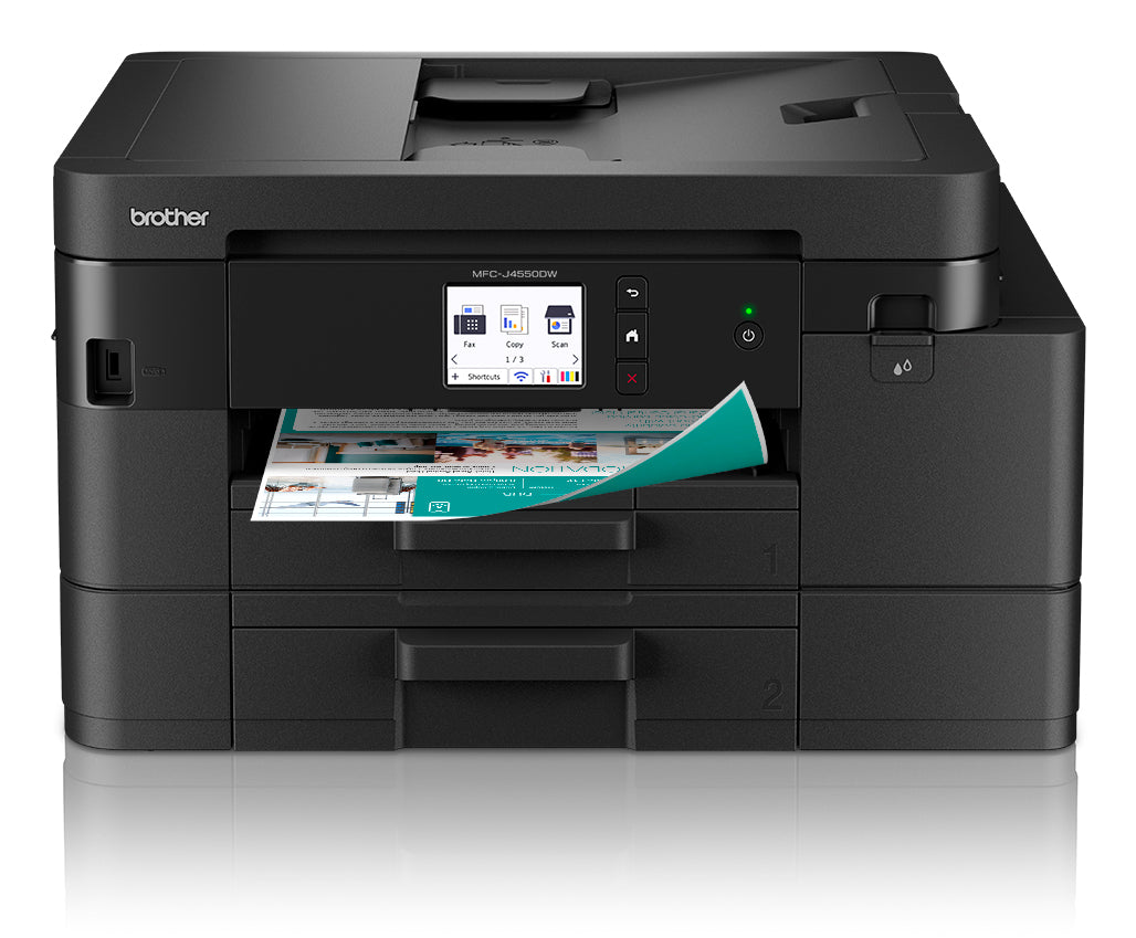Brother MFC-J4550DW A4 Colour Inkjet Multifunction Printer, Duplex, Wi-Fi
