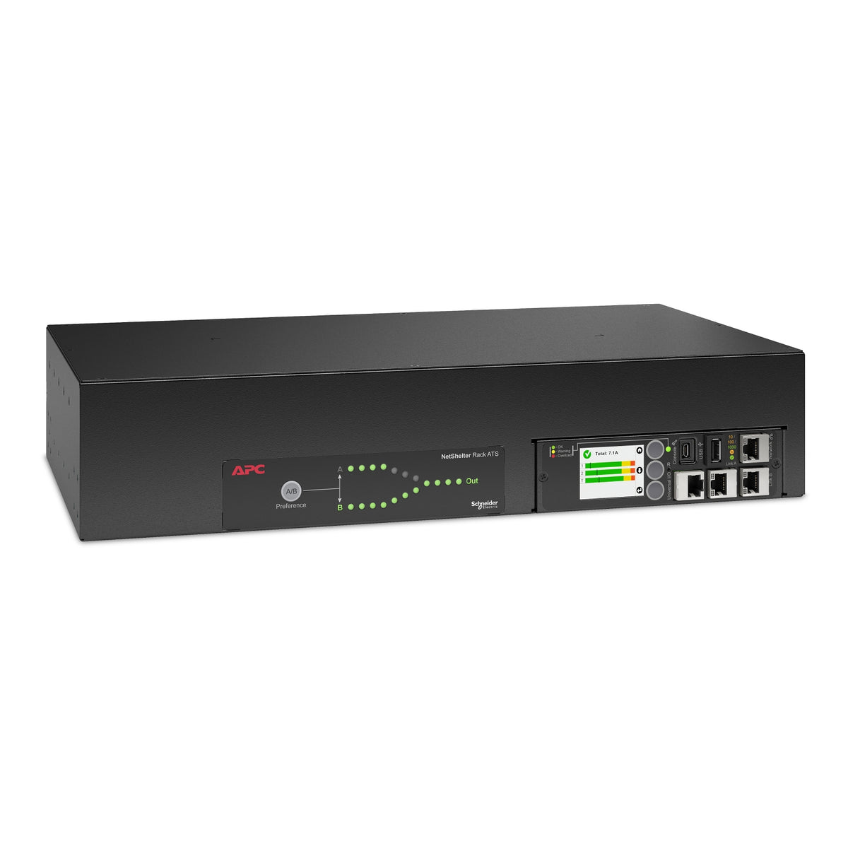 APC Netshelter Rack Automatic Transfer Switch, 2U, 32A, 230V, 2 IEC 309 IN, 16 C13, image 4