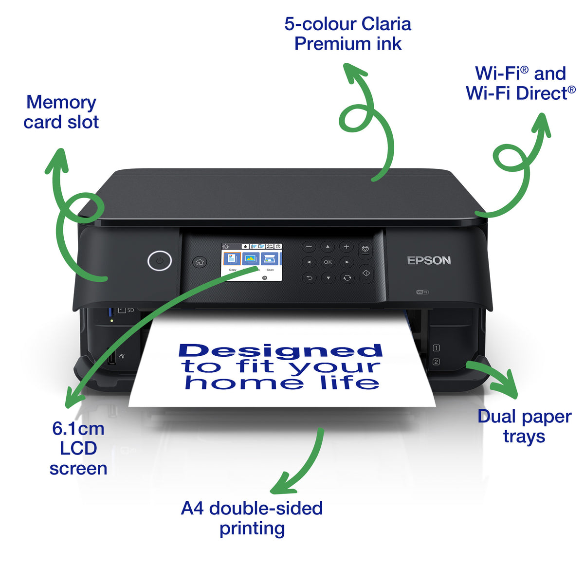Epson Expression Premium XP-6100 A4 Colour Inkjet Multifunction Printer, 32ppm, Duplex, image 2