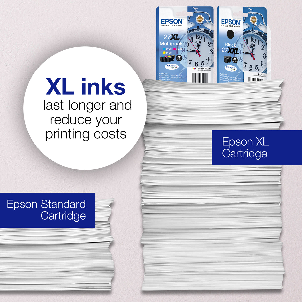 Epson 27 Genuine Magenta Ink Cartridge, 300 Pages, image 3
