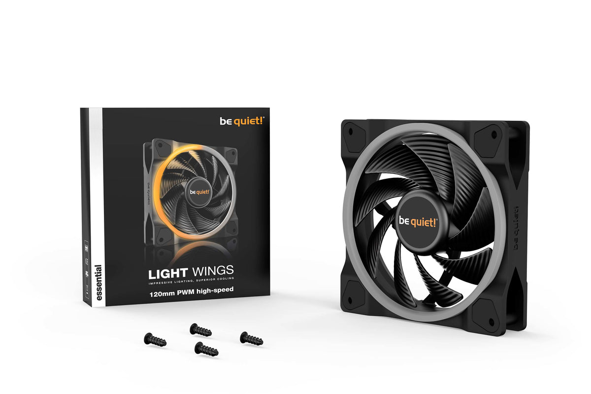 be quiet! Light Wings 120mm ARGB PWM High Speed Fan Black, image 5