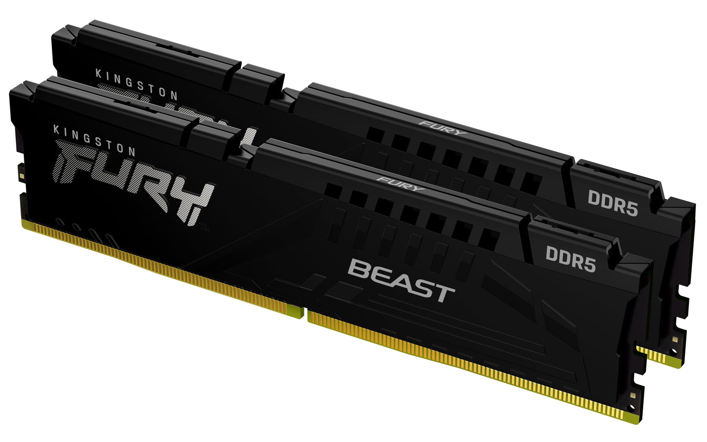 Kingston Fury Beast 64GB Kit (2 x 32GB), DDR5, 5600MHz, CL40, 1.25V, ECC, PMIC, Intel XMP 3.0, Black, DIMM Memory