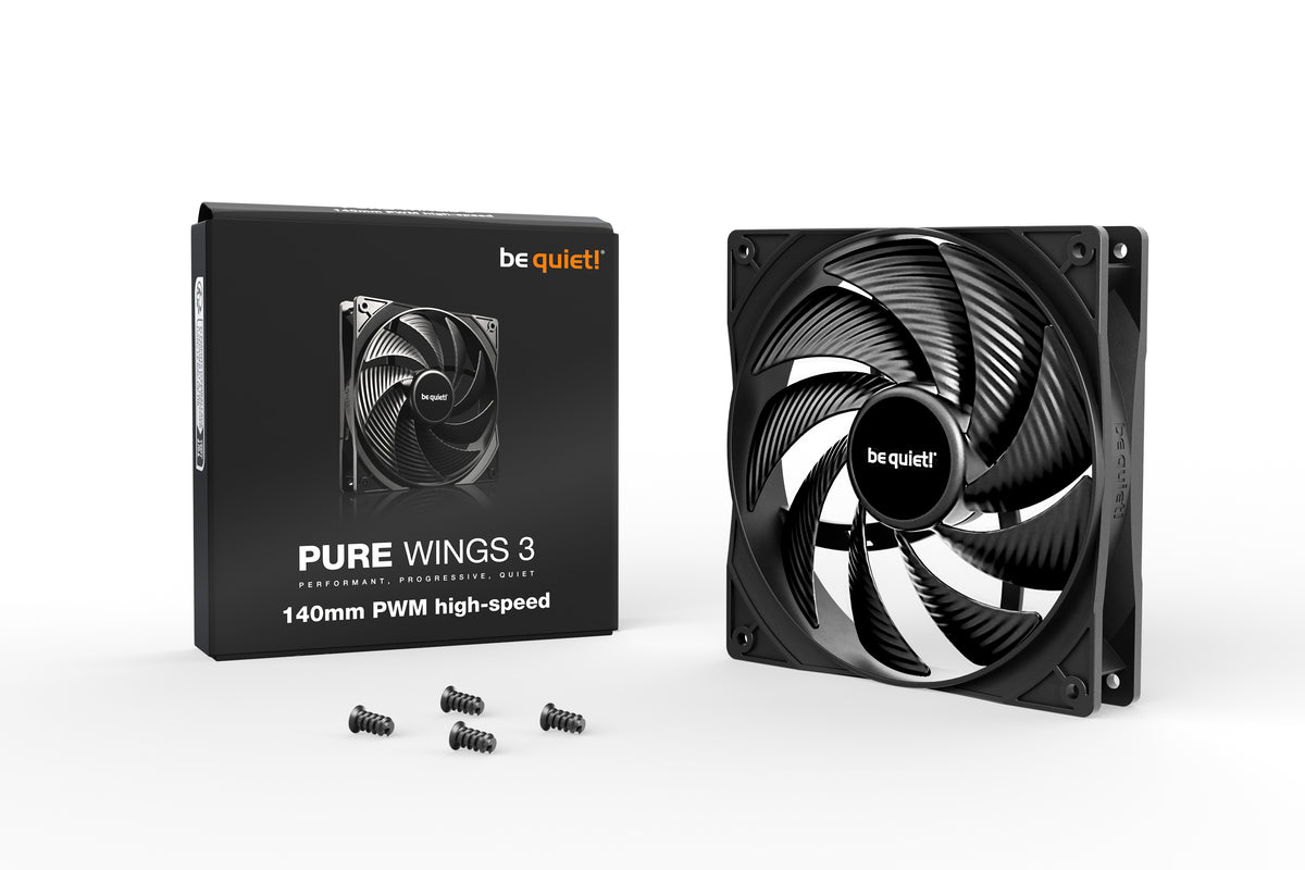 be quiet! Pure Wings 3 140mm PWM high-speed Computer case Fan 14 cm Black, image 3