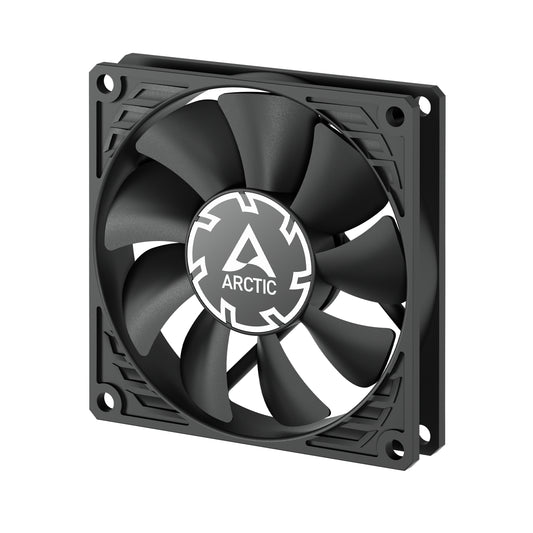 ARCTIC P8 Slim 80mm PWM PST Case Fan w/ Cable Splitter, Black, Fluid Dynamic, 300-3000 RPM