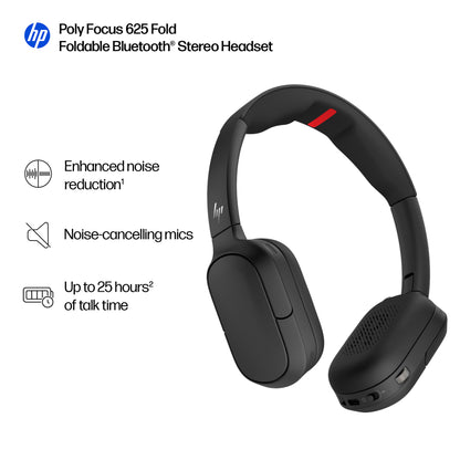 HP Focus 625 Fold Stereo Bluetooth Headset, image 5